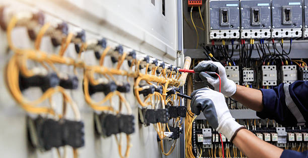 Professional Electrician technician working in Springville, UT